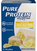 Pure Protein Protein Bars Value Pack - Lemon Cake (Non-GMO) 6-pack - - Protein snacks
