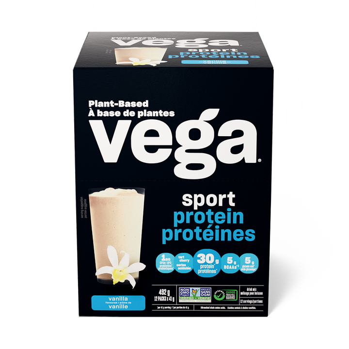 Vega Sport Performance Protein - Vanilla 12x41g - Protein Powder