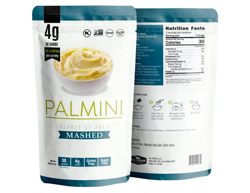 Palmini Heart of Palm Pasta - Mashed 338g - Pasta