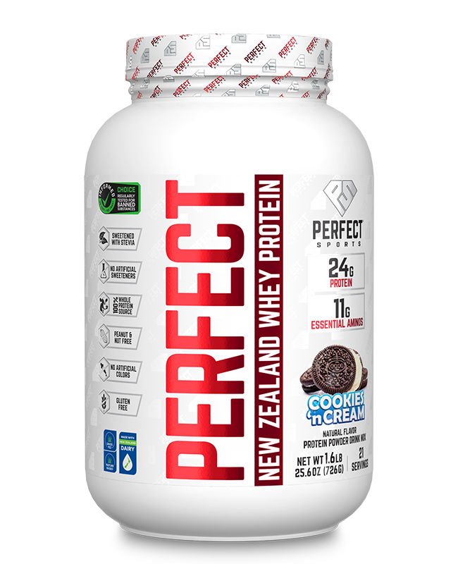 Perfect Sports PERFECT New Zealand Whey Protein 1.6 LB Cookies ‘n Cream, SNS Health, Protein Powder