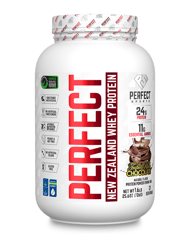 Perfect Sports PERFECT New Zealand Whey Protein 1.6 LB Triple Rich Dark Chocolate, SNS Health, Protein Powder