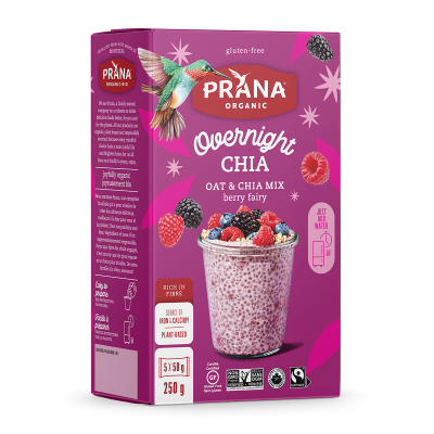 Prana Overnight Chia 250 g / Berry Fairy
