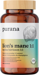 Purana Lions Mane 1:1 - 120ct - Adaptogen