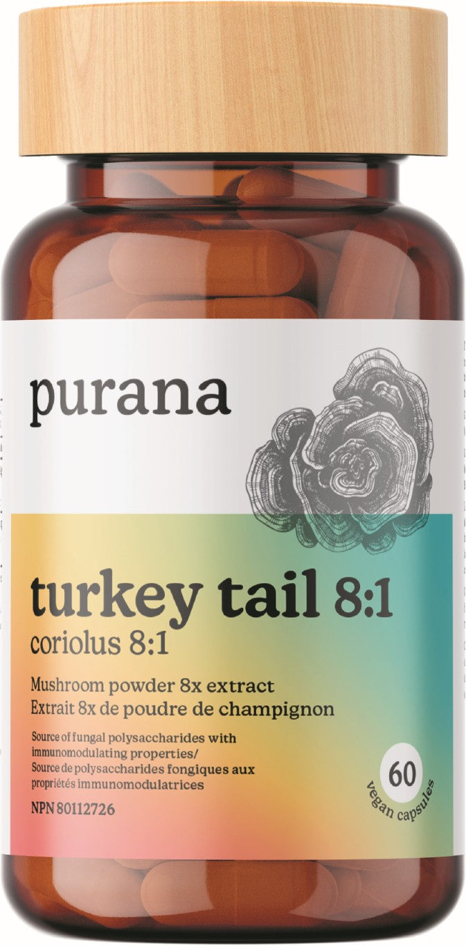 Purana Turkey Tail 8:1 60ct