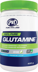 PVL 100% Pure Glutamine - Blue Raspberry 400g - Amino Acids