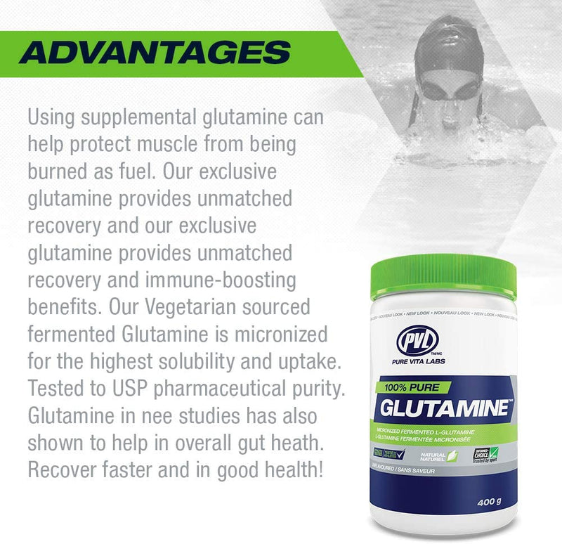 Pure Vita Labs 100% Pure Glutamine™ Blue Raspberry / 400g