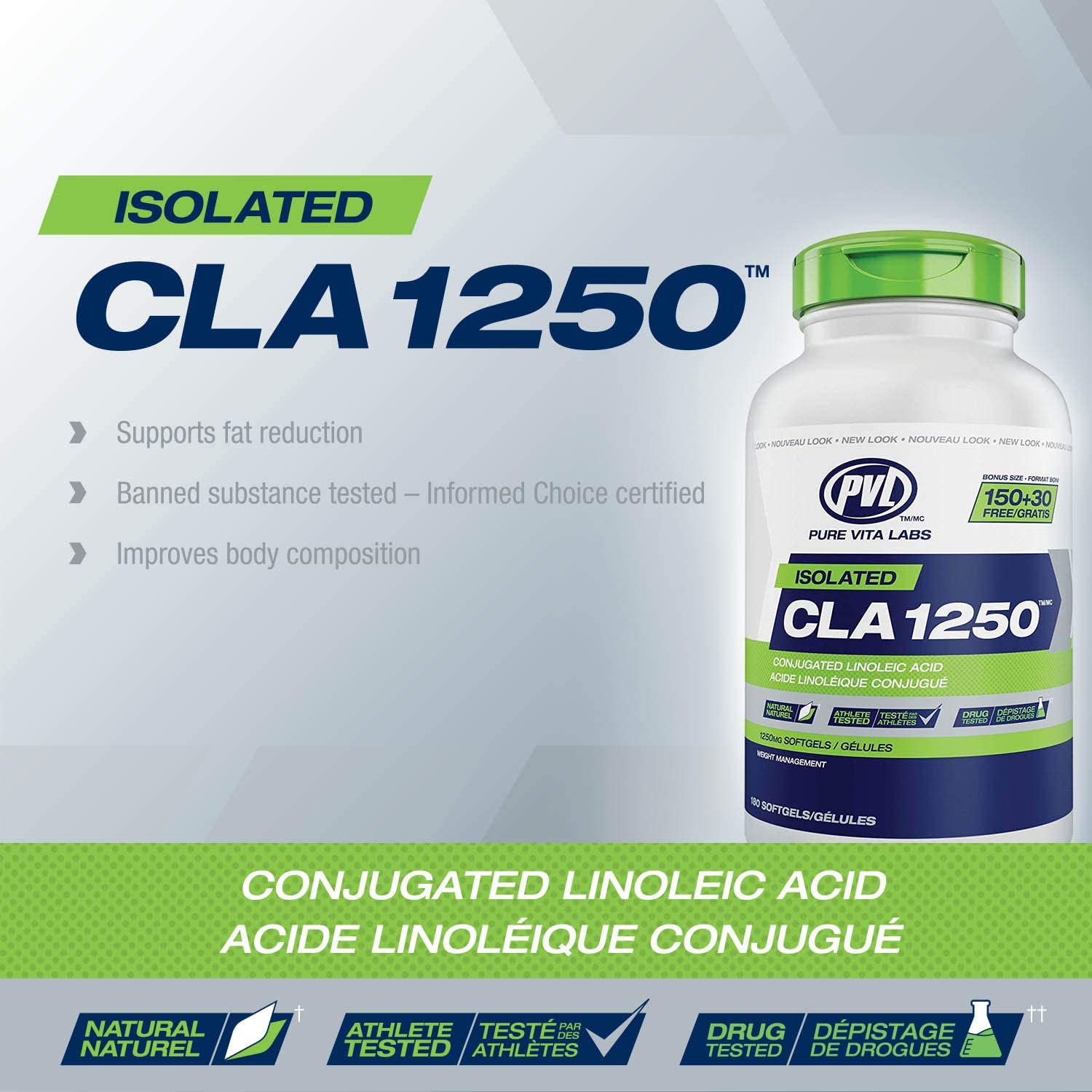 Pure Vita Labs Isolated CLA 1250™ 180 softgels