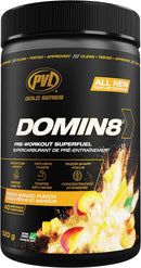 PVL DOMIN8 - Peach Mango Punch 520g - Pre-Workout