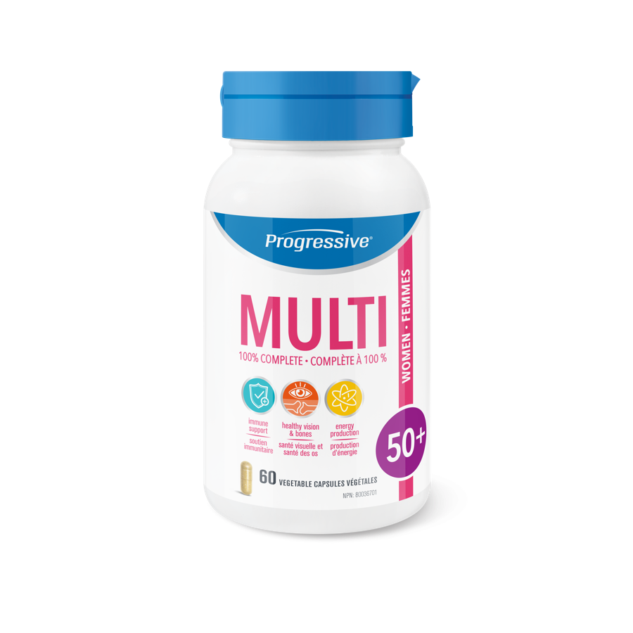 Multivitamines progressives pour femmes de 50 ans et plus