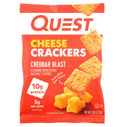 Quest Cheese Crackers Pack of 4 / Cheddar Blast