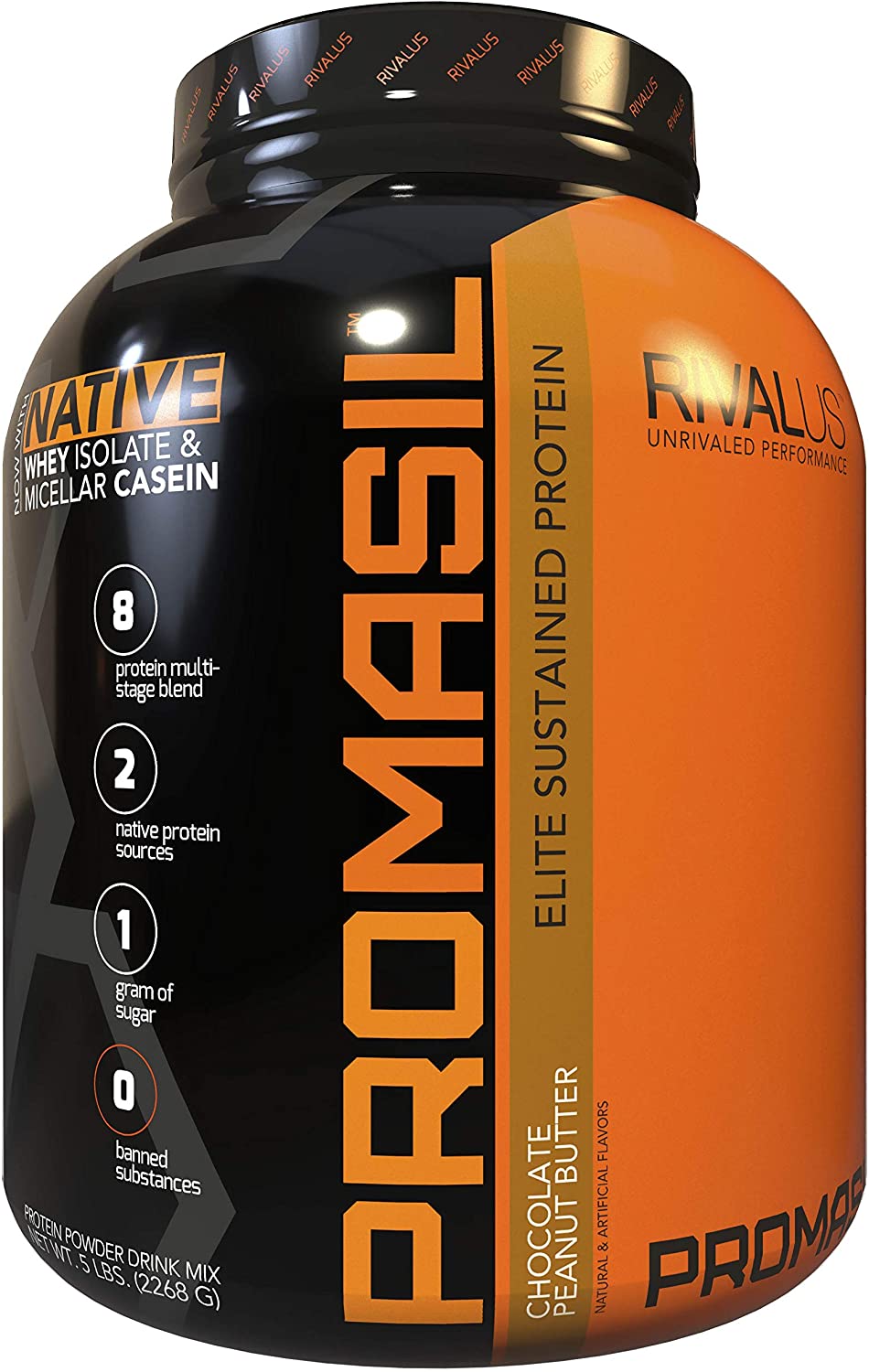 Rivalus Promasil Protein Chocolate Peanut Butter / 5lbs, SNS Health, Protein Powder