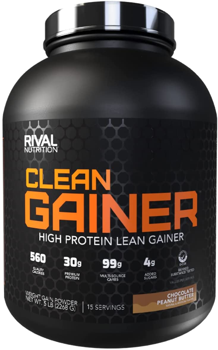 Rivalus Clean Gainer Chocolate Peanut Butter / 5lbs, SNS Health, Mass Gainer