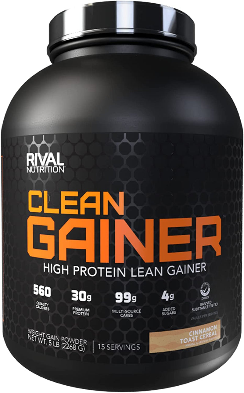 Rivalus Clean Gainer Cinnamon Toast Cereal / 5lbs, SNS Health, Mass Gainer