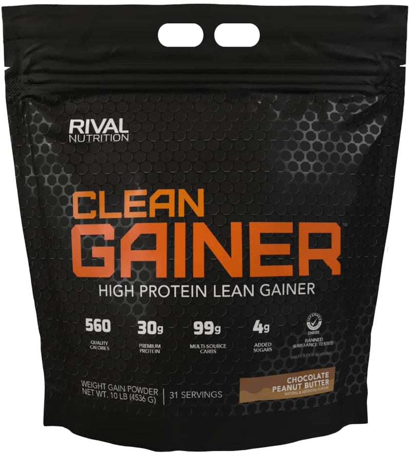 Rivalus Clean Gainer Chocolate Peanut Butter / 10lbs, SNS Health, Mass Gainer