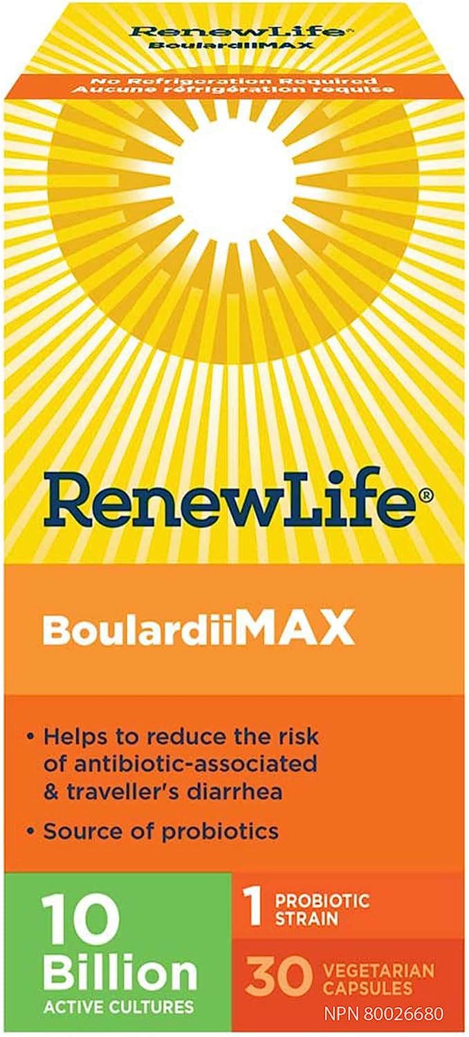 Renew Life BoulardiiMAX - 30 capsules - Probiotics