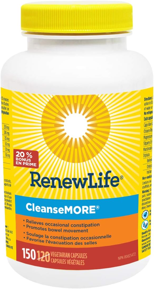 Renew Life CleanseMORE, 150 vegetarian capsules