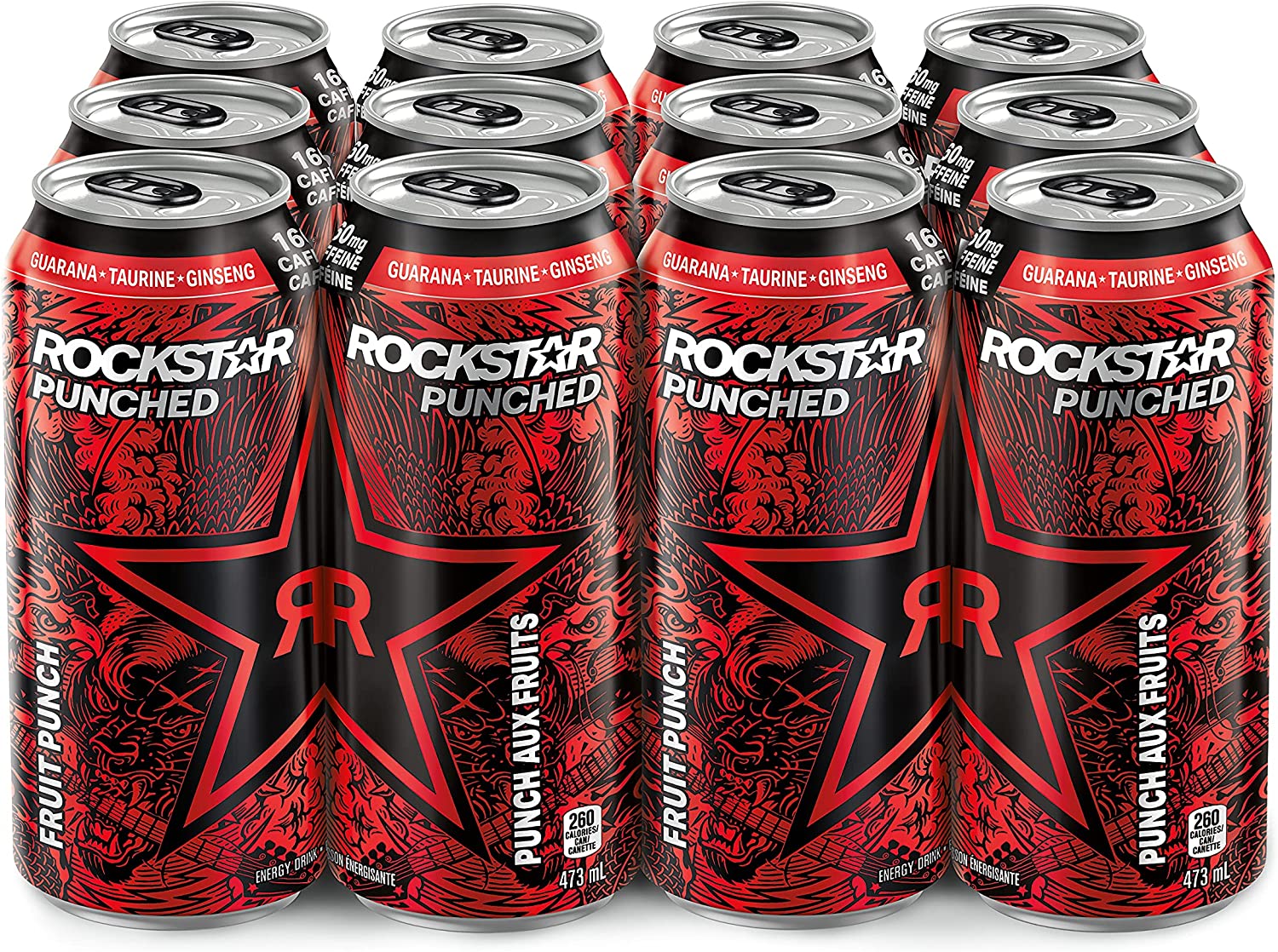 Rockstar Punched 12x473ml / Orange