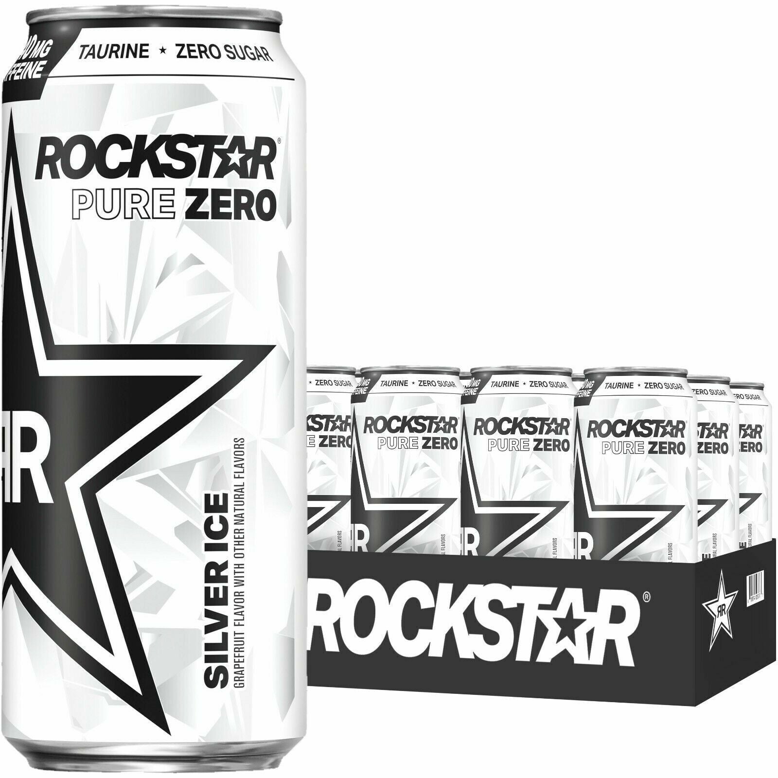 Rockstar Pure Zero 12x473ml / Silver Ice