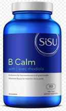 SISU B Calm with 250 mg Rhodiola - 60 vegetarian capsules - Vitamin B