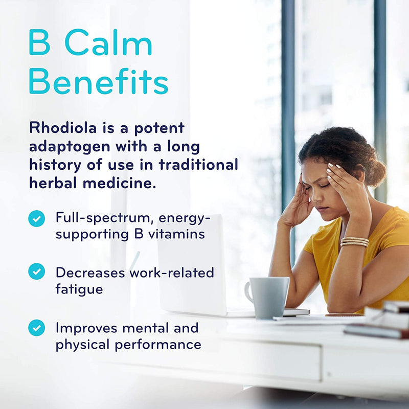B Calm, with 250 mg Rhodiola 60 Veg Caps