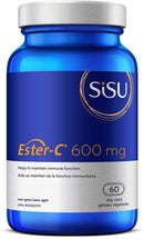 SISU Ester-C 600 mg - 60 vegetarian capsules - - Vitamin C