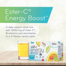 SISU Ester-C Energy Boost - Lemon-Lime 30 packets - - Vitamin C