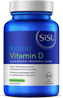 SISU Vitamin D 1000 IU Unflavoured - 400 Tablets - - Vitamin D