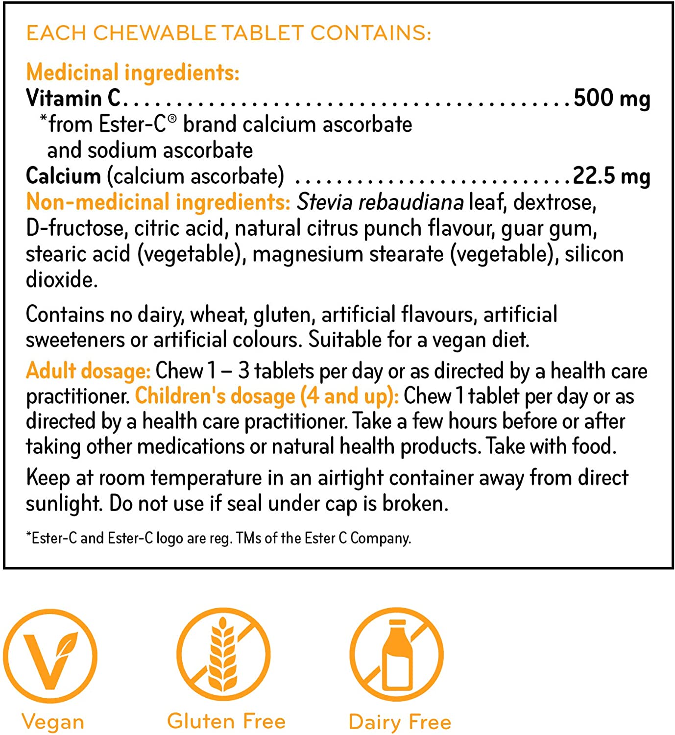 SISU Ester-C® 500 mg Kautabletten