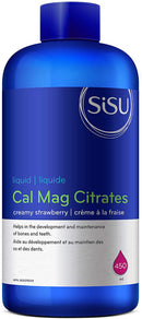 SISU Cal Mag Citrates Liquid with D3 - Creamy Strawberry 450 ml - Minerals
