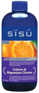 SISU Cal Mag Citrates Liquid with D3 - Orange Swirl 450 ml - - Minerals