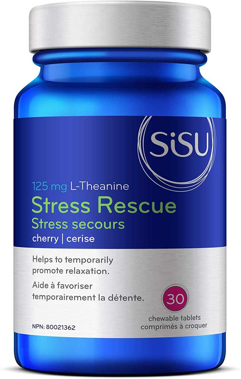 Stress Rescue 125 mg L-Theanine 30 Tablets / Cherry