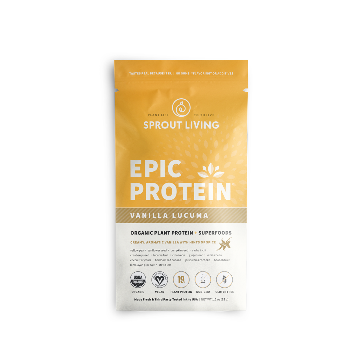 Sprout Living Epic Protein 35g / Vanilla Lucuma, SNS Health, Protein Powder