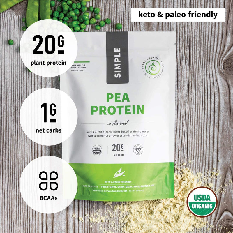 Simple Organic Pea Protein 24g