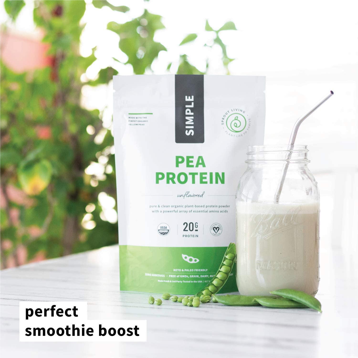 Simple Organic Pea Protein 24g