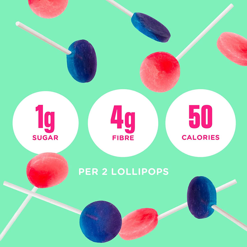 Lollipops Sucettes 10 x 85g Blue Raspberry & Watermelon / 10