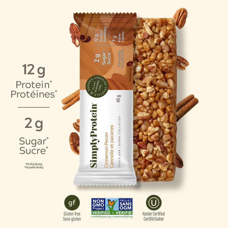 Simply Protein Snack Bar Cinnamon Pecan / 12x40g