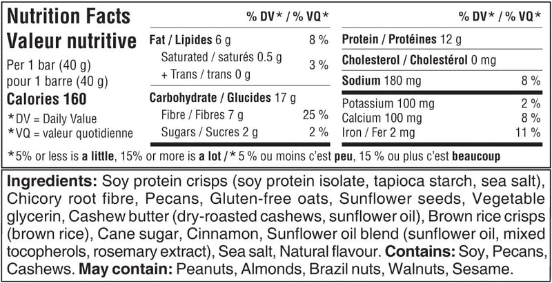 Simply Protein Snack Bar Cinnamon Pecan / 12x40g