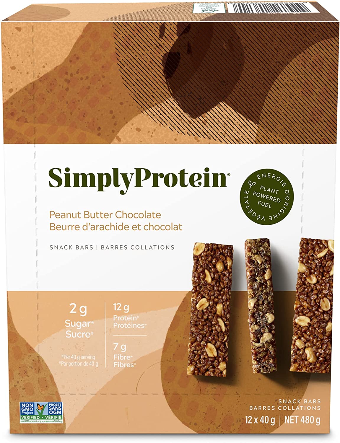 Simply Protein Snack Bar Peanut Butter Chocolate / 12x40g