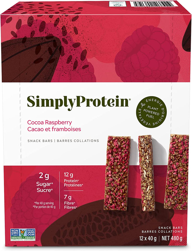 Simply Protein Snack Bar Cocoa Raspberry / 12x40g
