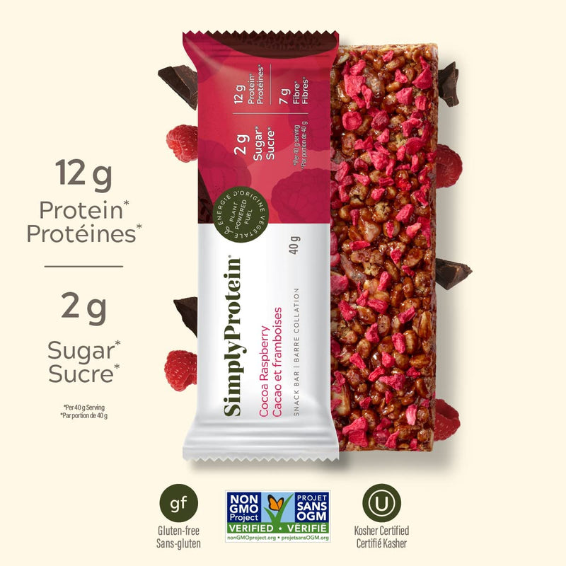 Simply Protein Snack Bar Cocoa Raspberry / 12x40g
