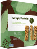 Simply Protein Snack Bar - Mint Chocolate Chip 12 pack x 40g - - Bars