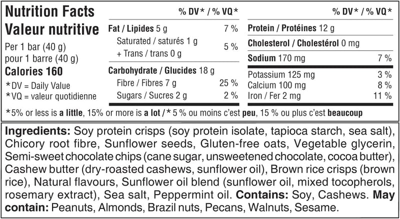 Simply Protein Snack Bar Mint Chocolate Chip / 12x40g