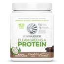 Sunwarrior Clean Greens & Protein - Chocolate 175g - - Protein Powder