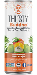 Thirsty Buddha Sparkling Coconut Water - Peach Mango 330ml - Coconut Water