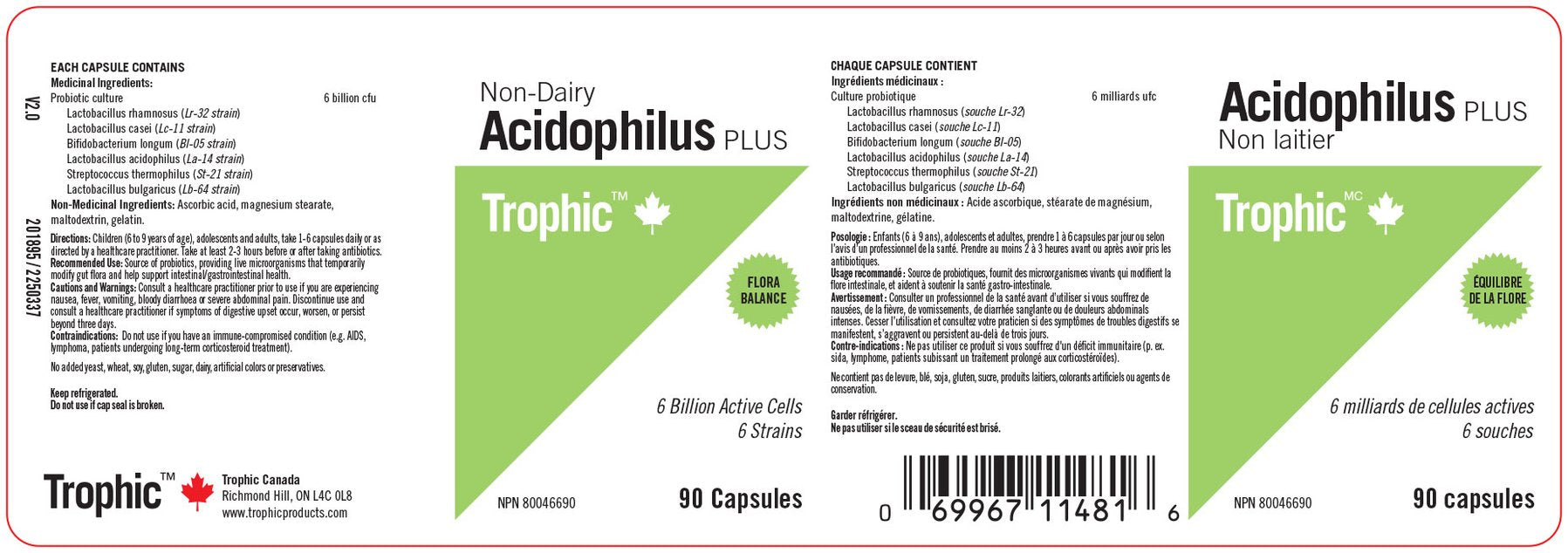 Acidophilus 7-Billion (Non-Dairy) 60 Capsules