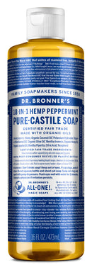 Dr. Bronner's Pure-Castile Soap Liquid - Peppermint 473ml - Body care