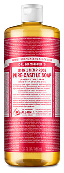 Dr. Bronner's Pure-Castile Soap Liquid - Rose 473ml - Body care