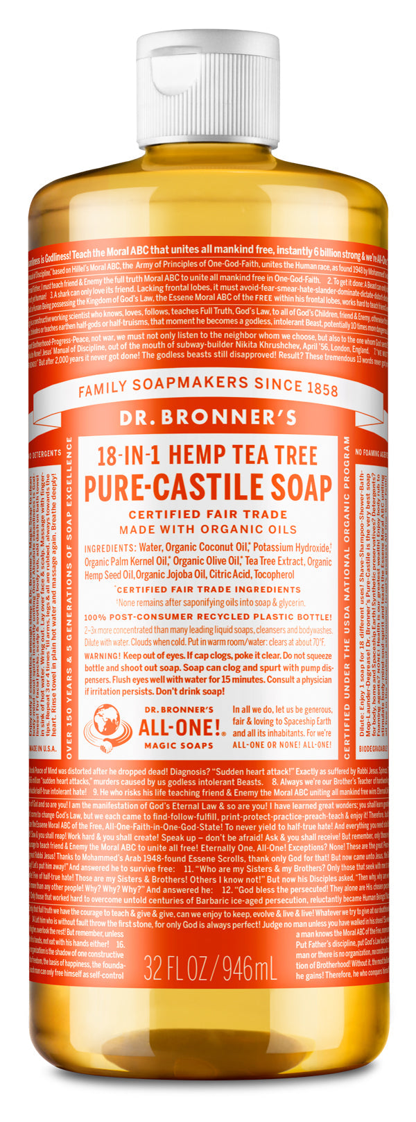 Dr. Bronner's Pure-Castile Soap Liquid