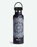 Water Bottle 600ml / Mandala Black