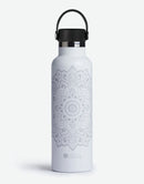 Yoga Design Lab Water Bottle - 600ml Mandala White - Water Bottle